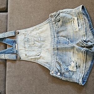 VINTAGE Low Rise Jean Overalls